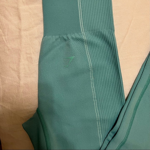 Gymshark Ultra Seamless Leggings (Green) - Picture 2 of 4